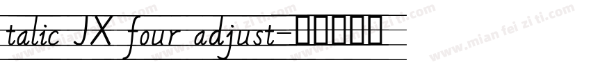talic JX four adjust字体转换